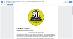 Desktop Screenshot of 911alarm.com