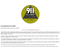 Tablet Screenshot of 911alarm.com